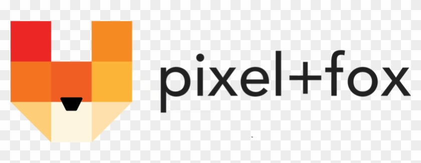 Pixel And Fox Logo - Graphic Design Clipart #445379
