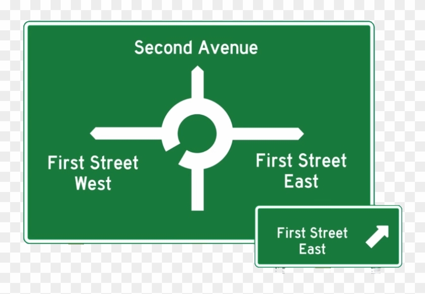 Directional Street Sign - Sign Clipart