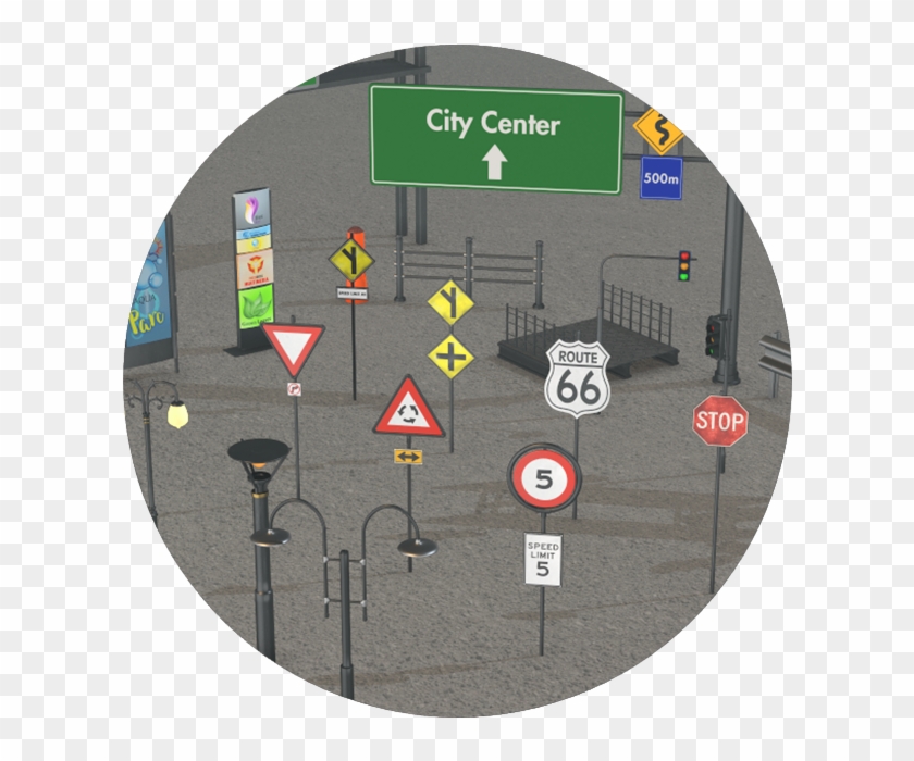 Street Signs - Intersection Clipart