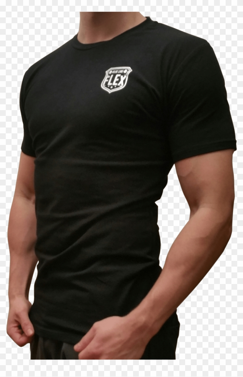 Police T Shirts Black Thin Blue Line Shirt - Active Shirt Clipart #445610