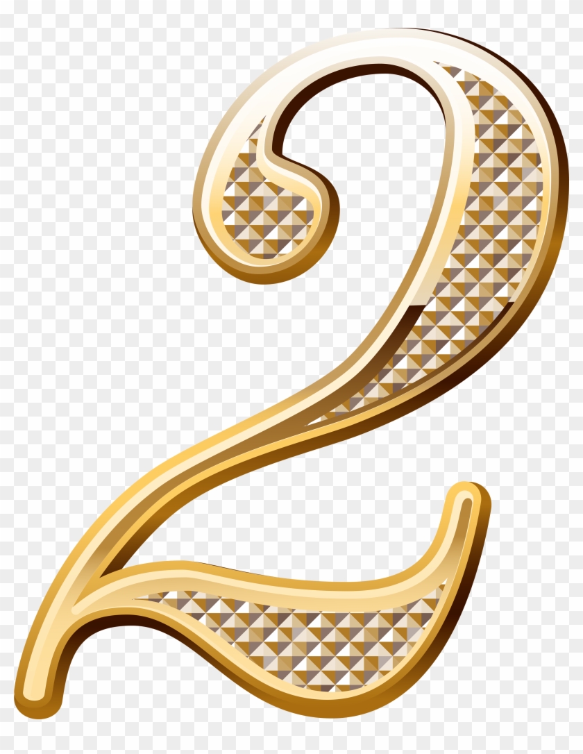 Numbers In Gold Png Clipart #445611