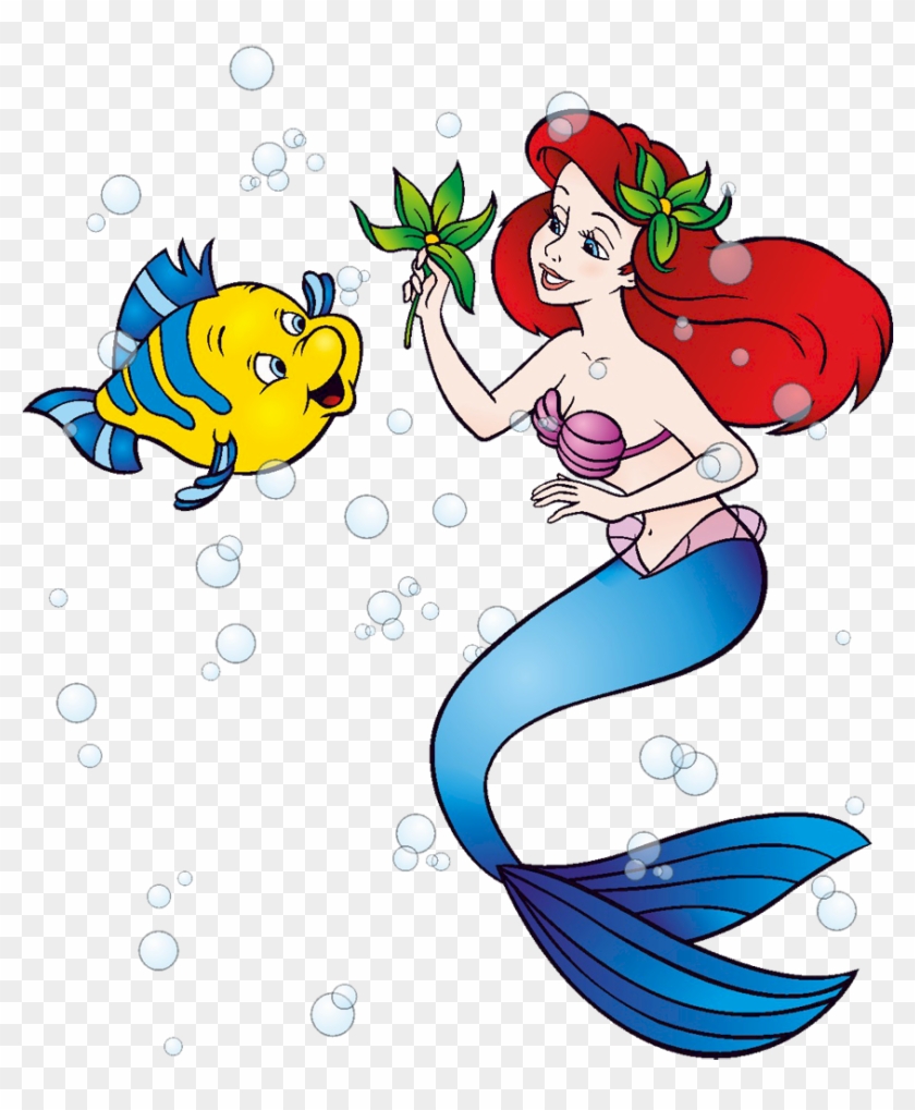 Little Mermaid Disney Flounder Clip Art N2 - Картинки - Png Download