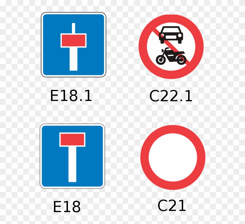 Street Signage - Traffic Signs Denmark Clipart #445732