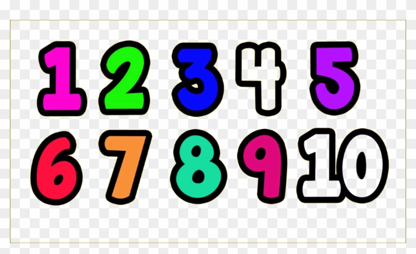 1 To 10 Numbers Transparent Png - Graphic Design Clipart #445759