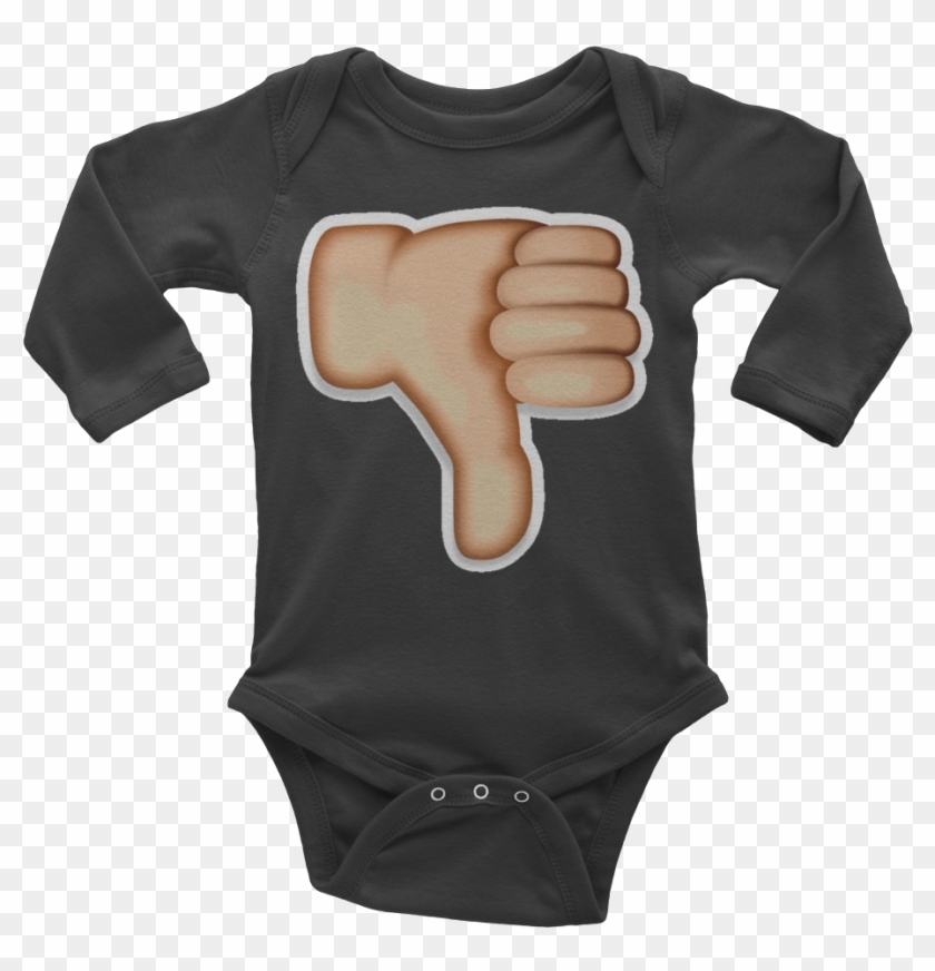Emoji Baby Long Sleeve One Piece - Bearded Dad Onesie Clipart #445815