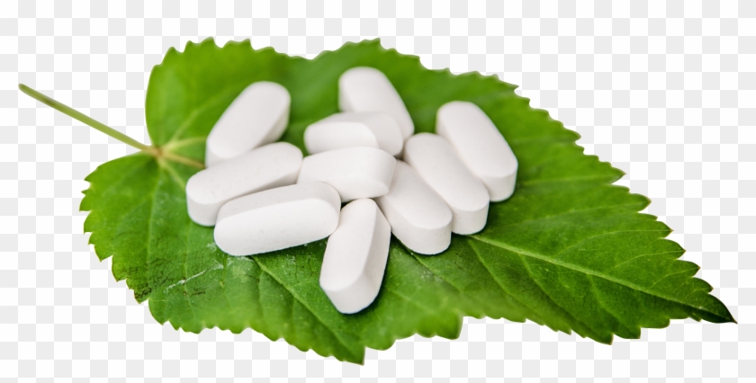 White Pills On A Leaf Png Image - L Cysteine Market Research Clipart