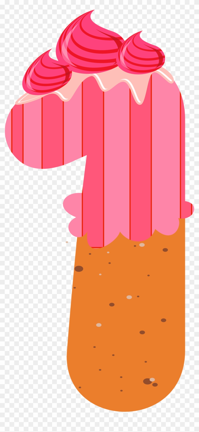 Sweet Number One Png Clipart Image - Number 1 Cartoon Png Transparent Png