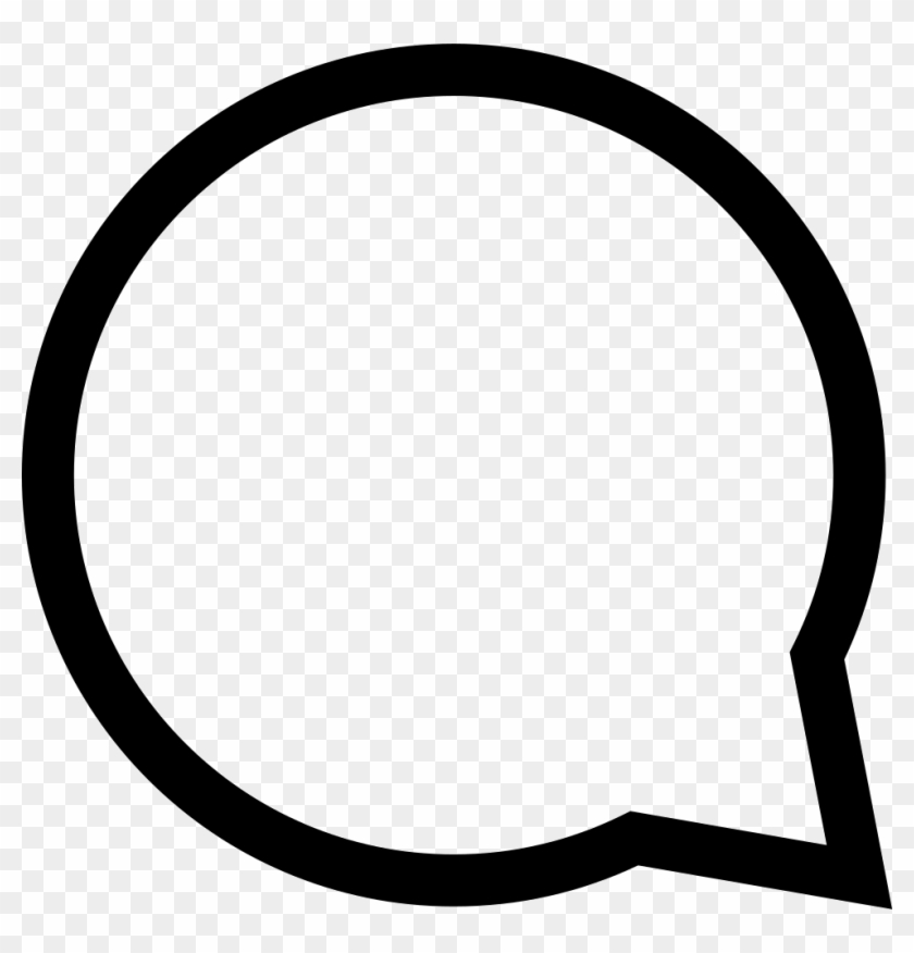 Circular Speech Bubble Outline Comments - Comment Icon Instagram Png Clipart #445926