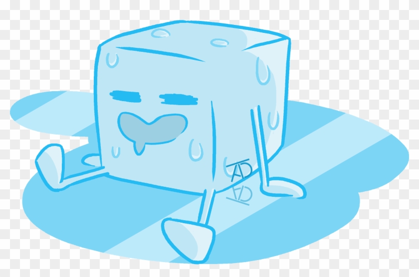 Cartoon Ice Cube Png - Ice Cube Drawing Clipart #446573