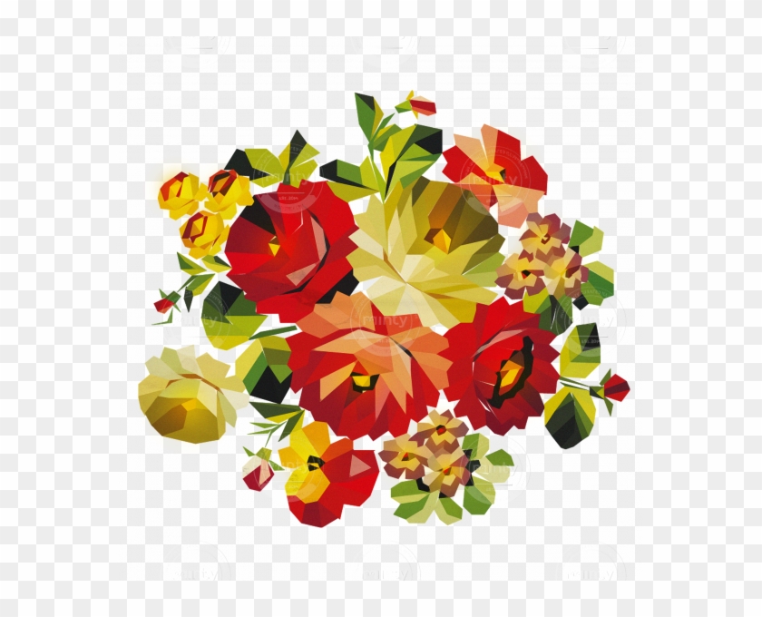 Bucket Flower Png - Flowers Bunch Png Clipart