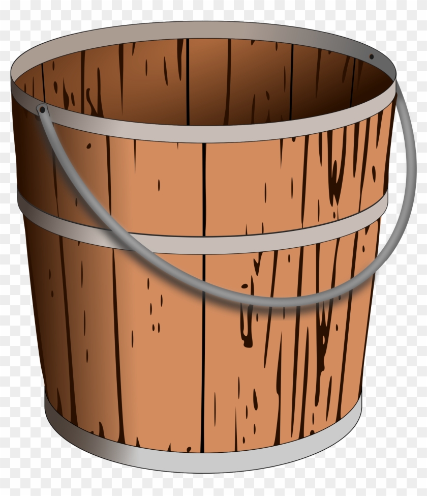 Open - Wood Bucket Clip Art - Png Download (#446674) - PikPng