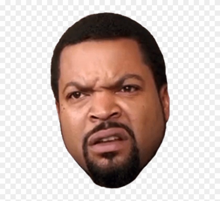 Ice Cube Face Png - Rapper Ice Cube Face Clipart