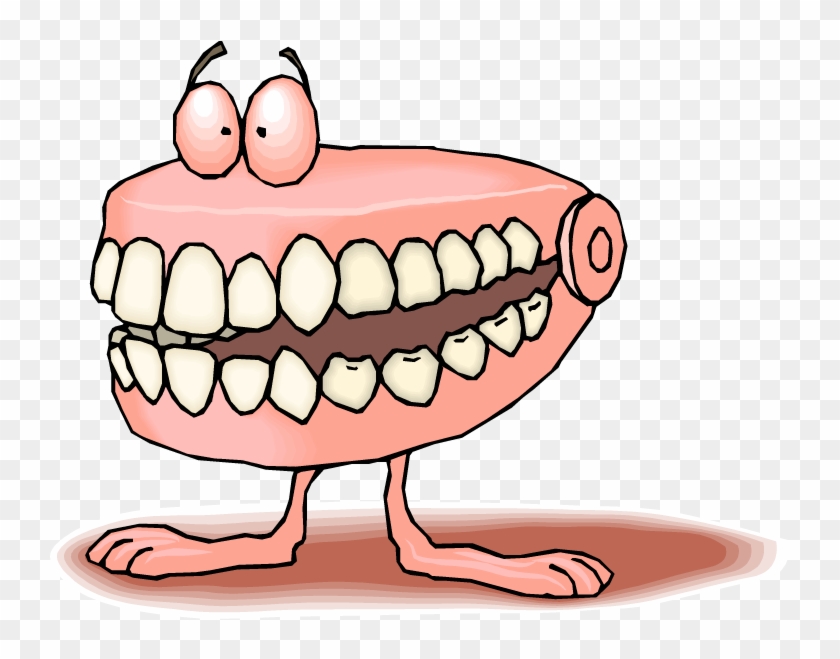 Teeth Clipart False Tooth - False Teeth - Png Download