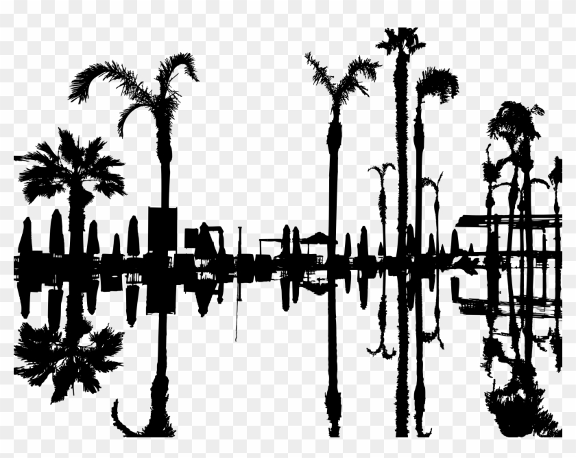 This Free Icons Png Design Of Palm Trees Reflection Clipart #446943