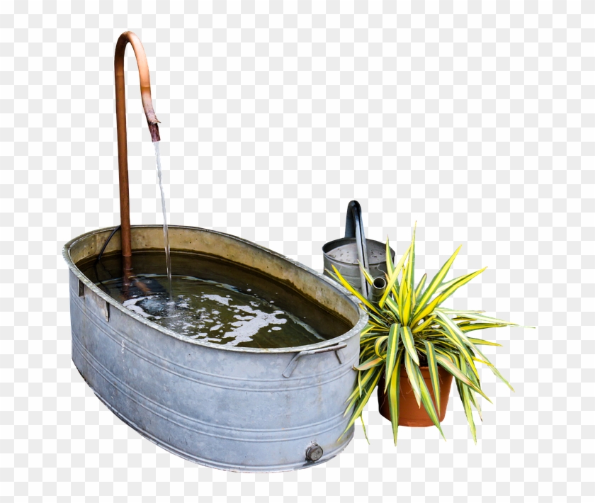 Garden, Bath, Watering Can, Bucket, Png, Isolated - Garden Bucket Png Clipart