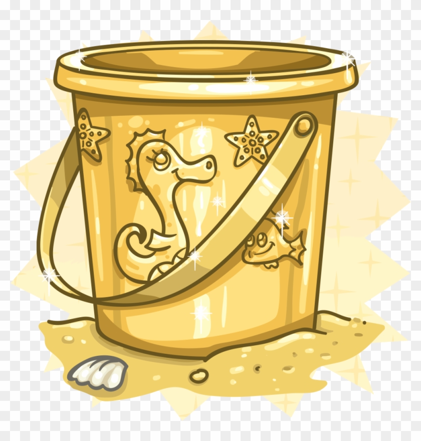 Golden Clipart Bucket Gold - Png Download