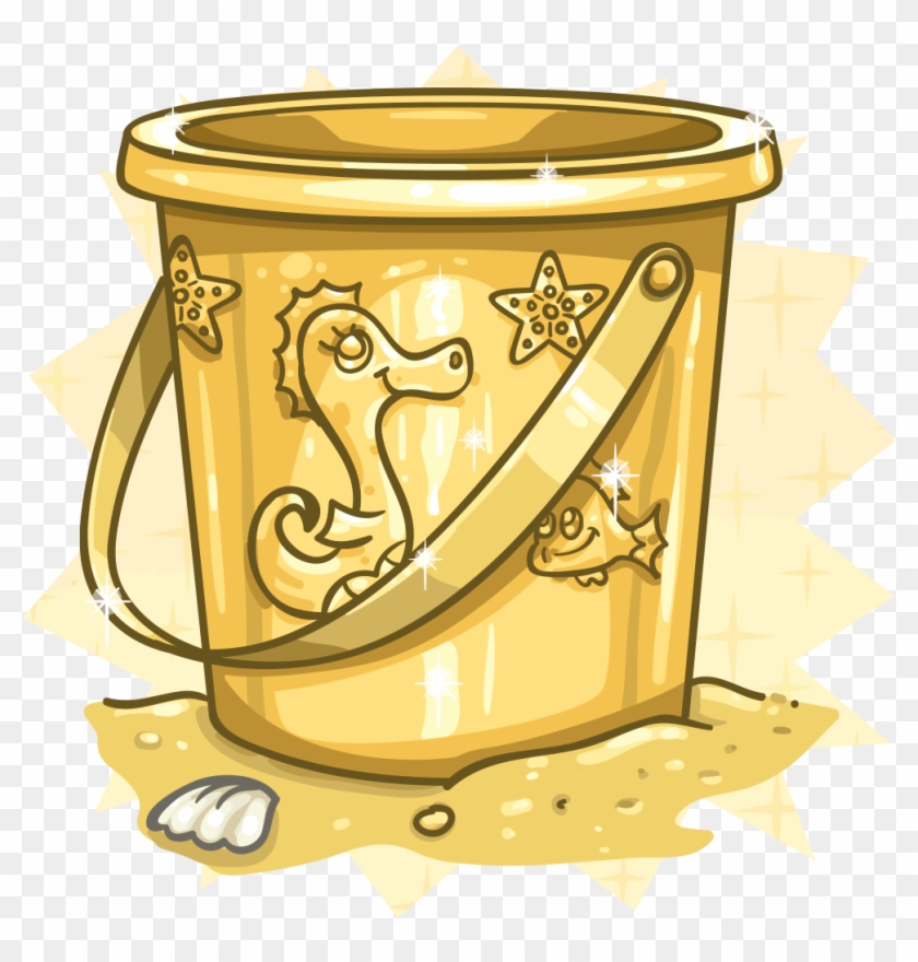 Golden Clipart Bucket Gold - Png Download #447593