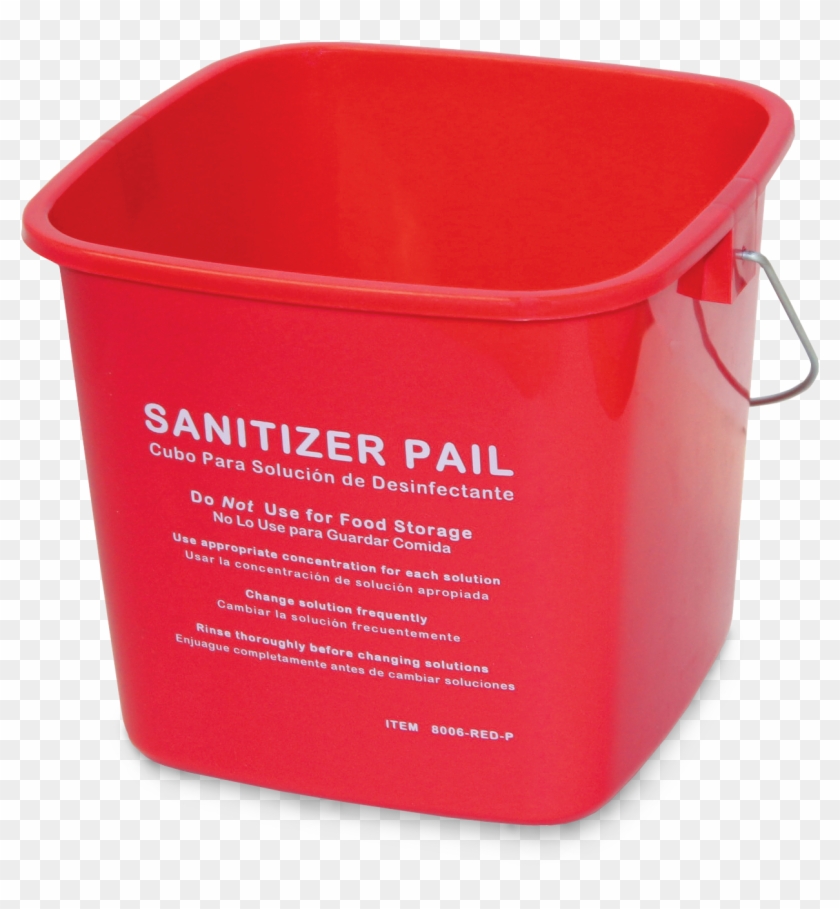 small red plastic buckets