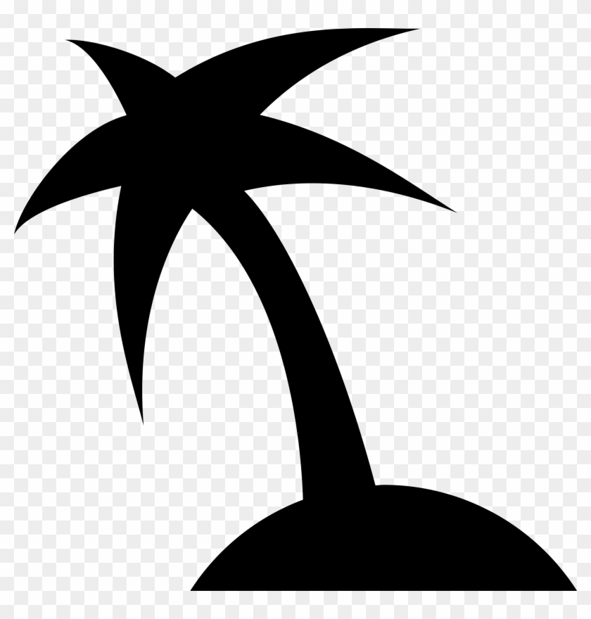 File Simpleicons Places Tree Shape Wikimedia Commons - Palm Tree Icon Png Clipart #447736