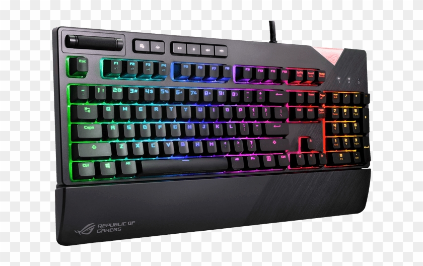 Rog Strix Flare, Rgb Led, Cherry Mx Red, Wired Usb, - Rog Strix Flare Rgb Clipart