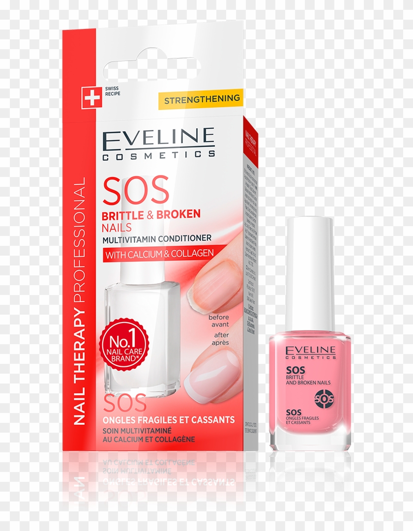 Nail Therapy Sos Brittle And Broken Nails - Eveline Nail Therapy Clipart