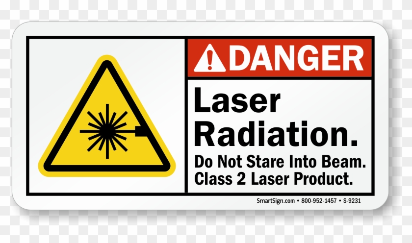 Do Not Stare Into Beam Class 2 Laser Product - Laser Warning Sign Class 2 Clipart