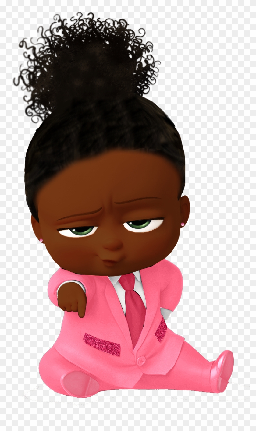 Black Girl Boss Baby Clipart