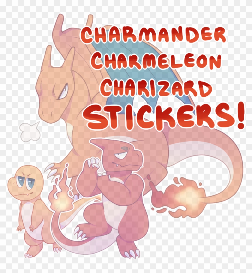 Charmander, Charmeleon, Charizard - Cartoon Clipart #448959