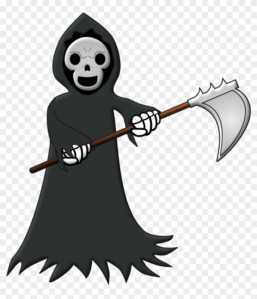 565 X 668 2 - Grim Reaper Cartoon Transparent Clipart