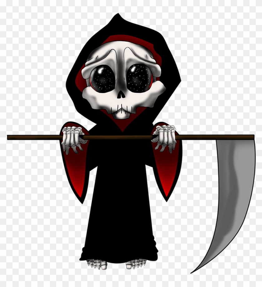 Reaper Clipart Evil Mask - Grim Reaper Chibi - Png Download #449263