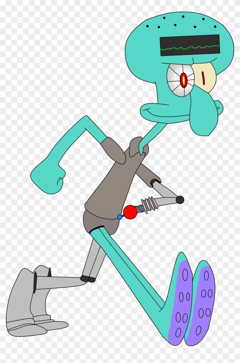 2039 Squidward - Cartoon Clipart #449399