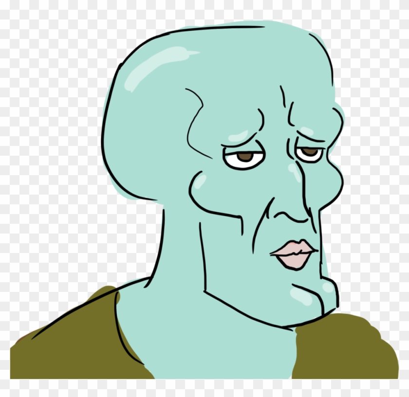 Handsome Squidward Transparent , Png Download - Handsome Squidward Transparent Clipart