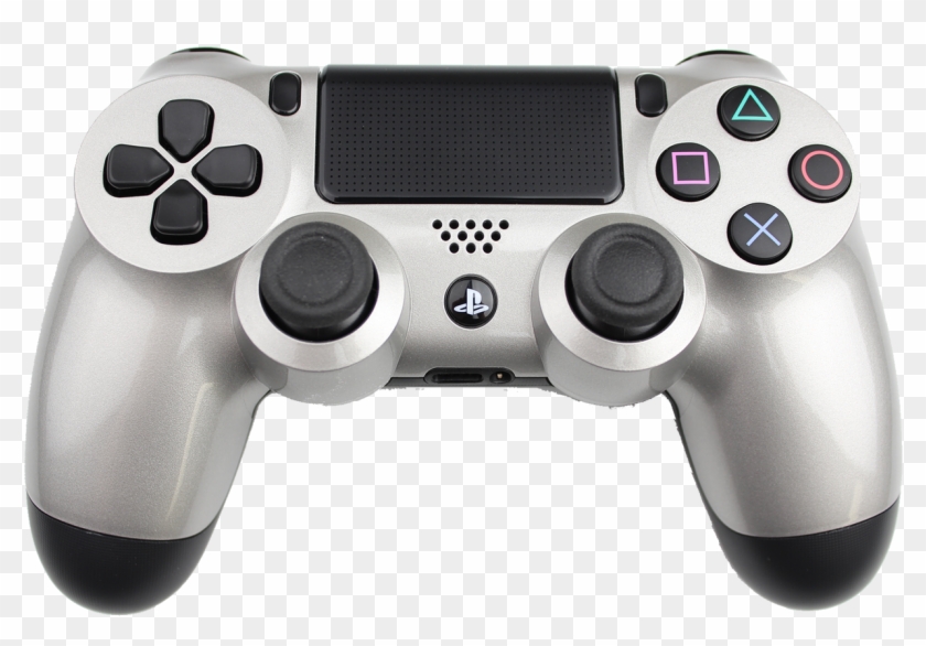 Playstation Ps4 Controller Silver And Black Ps4 Controller Clipart Pikpng