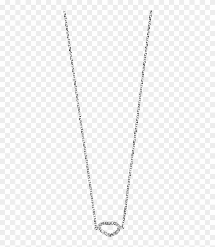 White Gold White Diamond Wave Necklace €1199 - Chain Clipart #449878