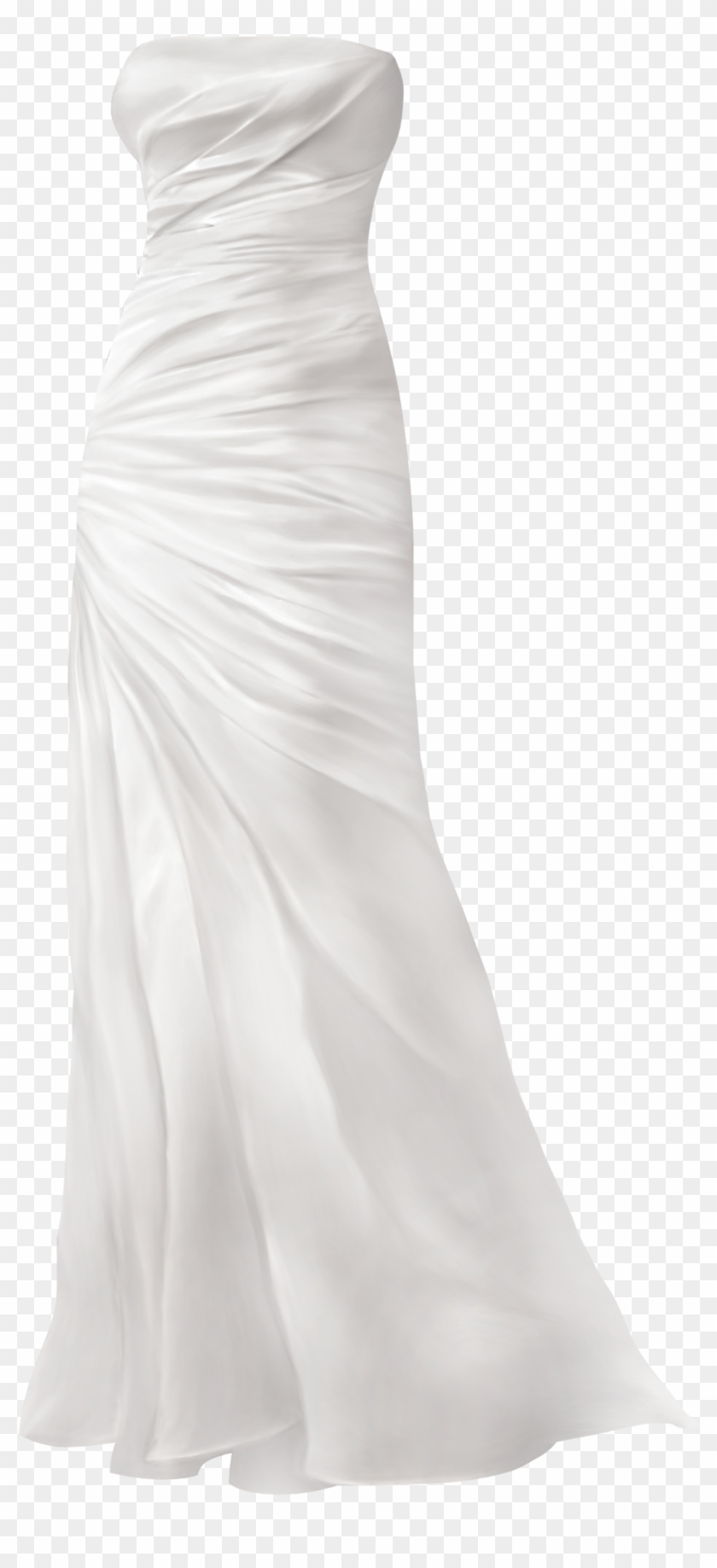 Simple Wedding Dress Png Clip Art - Cocktail Dress Transparent Png