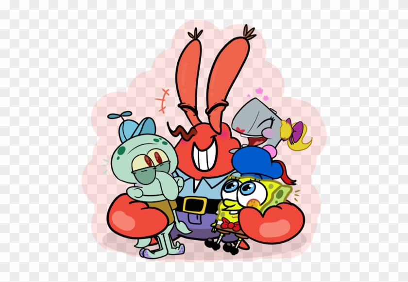 Spongebob Squarepants, Pearl Krabs The Whale, Mr - Spongebob And Squidward Fan Art Clipart #449913