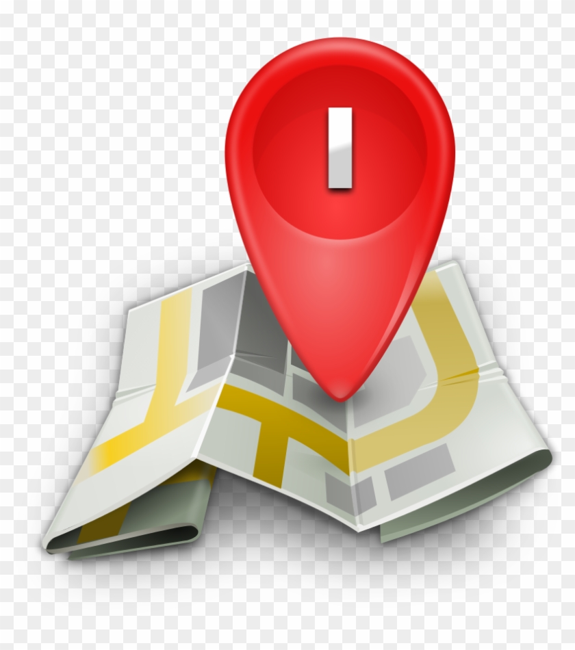 Gnome Maps Icon - Find Map Icon Png Clipart