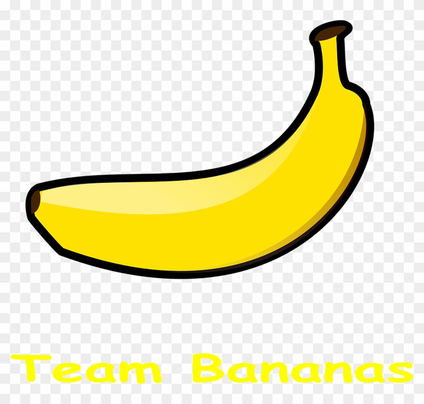 Pisang, Logo Tim, Buah, Makanan, Segar, Vitamin, Matang - Banana Clip Art - Png Download #4400270
