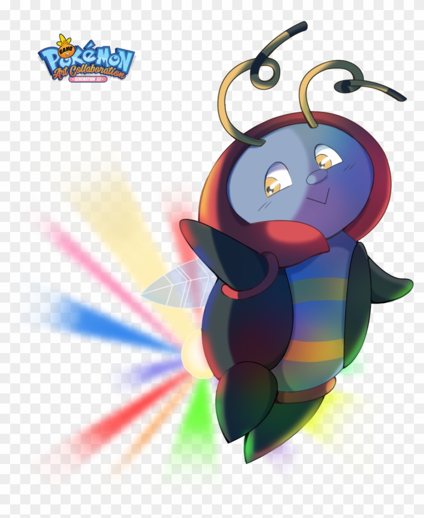 #313 Volbeat Used Tail Glow And Flash In Our Pokemon - Cartoon Clipart