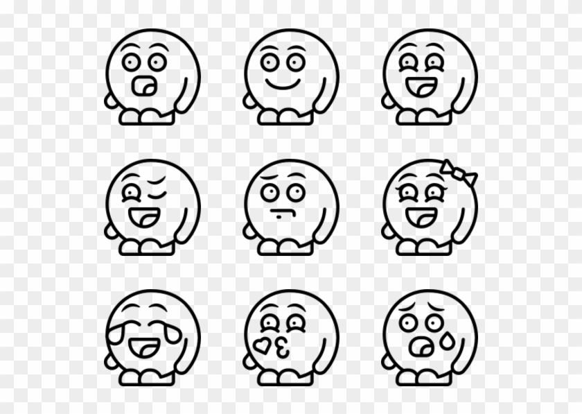 Emoji People - Hand Drawn Icons Png Clipart