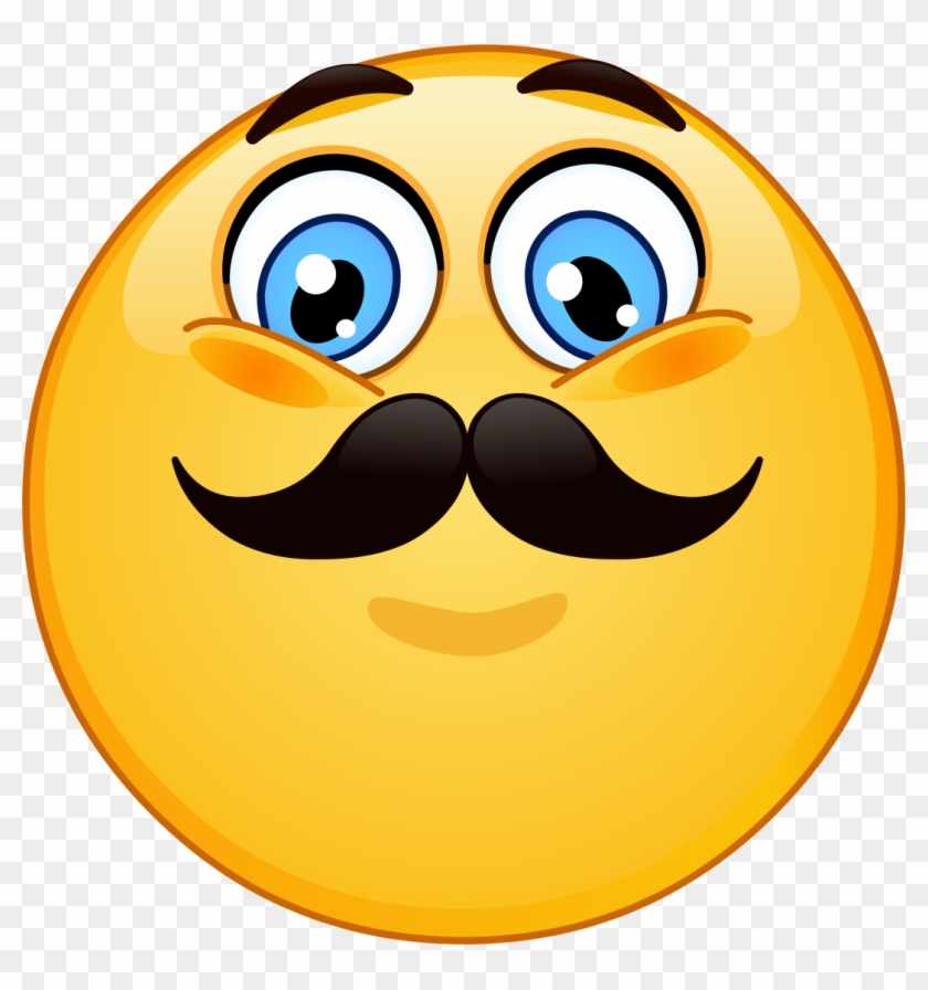 Moustache Smiley Clipart #4402883