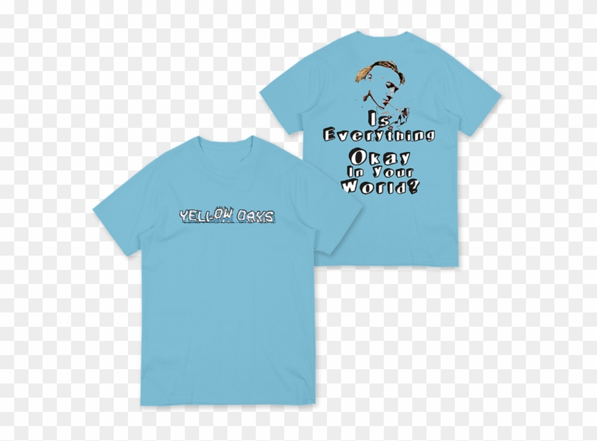 Is Everything Okay Blue T-shirt - Yellow Days Merch Clipart