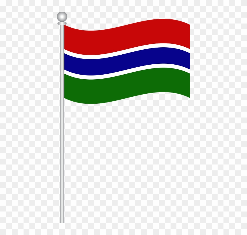 Flag Of Gambia, Flag, Gambia, World Flags - Gambia Flag Png Clipart