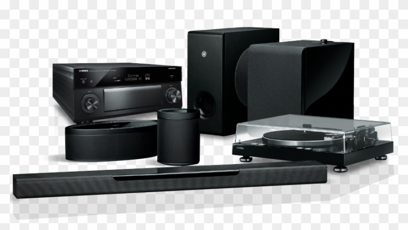 An Image Of Different Yamaha Music Electronics Products - Yamaha Corporation Clipart #4405397