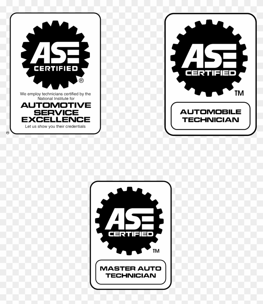 Ase Certified Logo Black And White - Ase Certified Master Logo Clipart #4405592