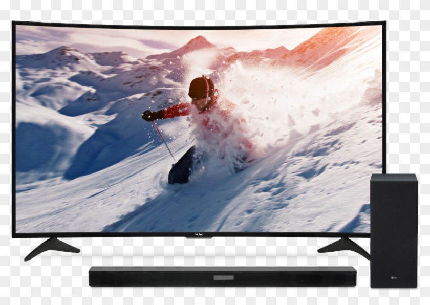 Overview - Haier 55 Curved 4k Uhd Television Clipart #4405843