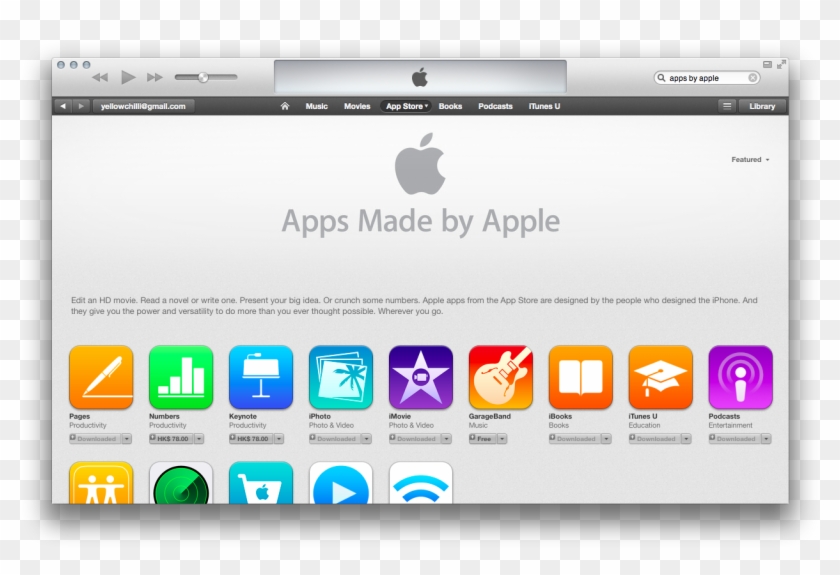 Apple Appstore Apps By Apple Result - Apps Made By Apple Clipart #4407348