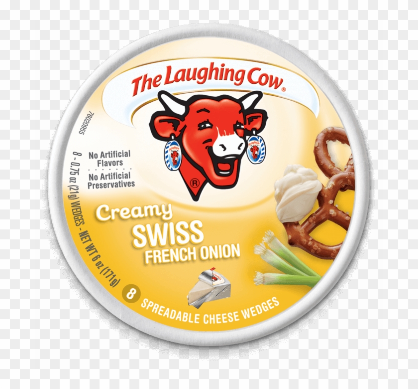 The Laughing Cow Creamy Swiss French Onion Cheese Spread - Laughing Cow French Onion Cheese Clipart #4407388