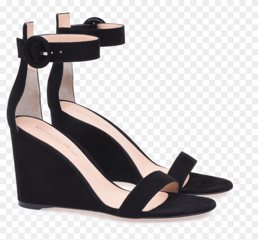 Transparent Wedge Shoes - Sandal Clipart #4407553