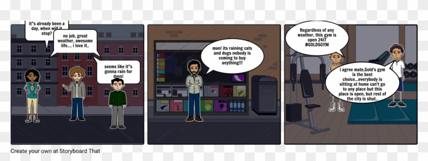 Advertisment For Gold's Gym - Cartoon Clipart #4408049